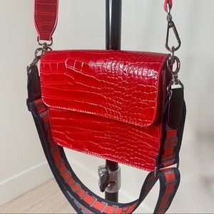 HVISK Red Croc Bag - Used once